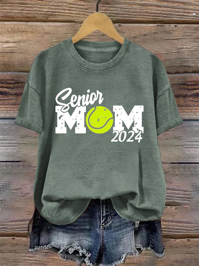 Women's Apres Tennis MOM Print T-shirt