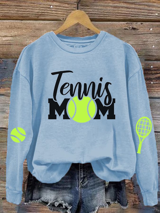 women's tennis mom sweatshirt