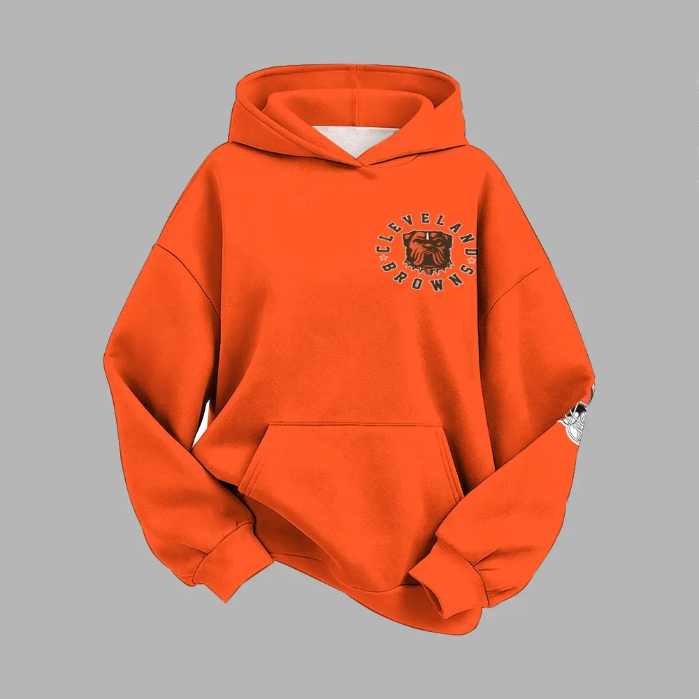 Cleveland Browns Vintage Plush Hoodie set | NFL