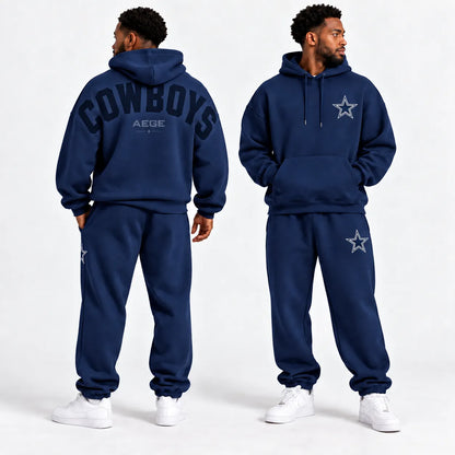 DALLAS COWBOYS AIRY CLOUD FEEL OVERSIZED BACK GRAPHIC HOODIE