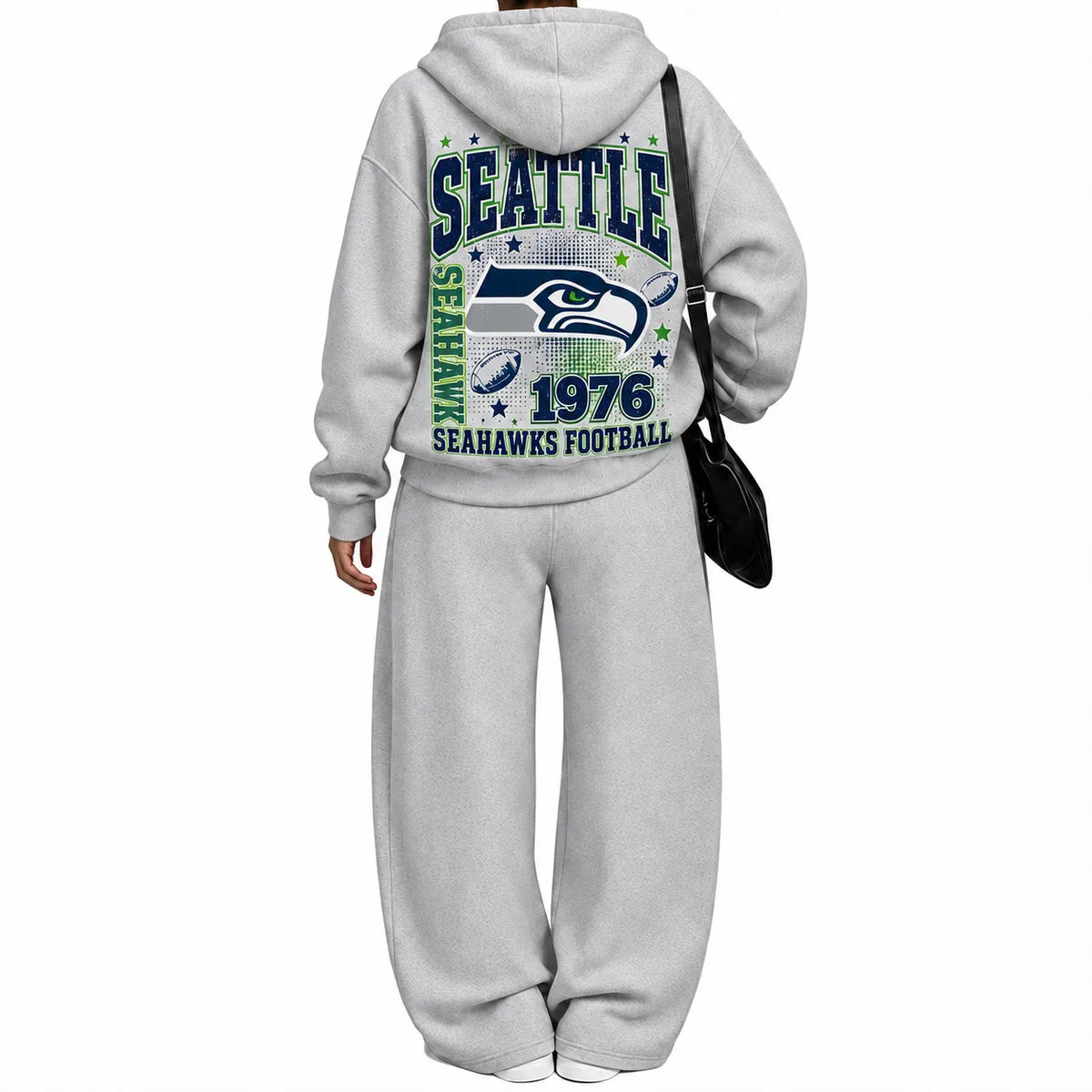 Seattle Seahawks-Vintage Plush Hoodie set