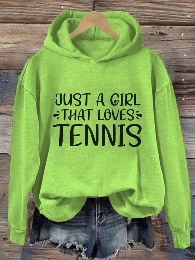 Women's Just a girl that loves tennis sweatshirts