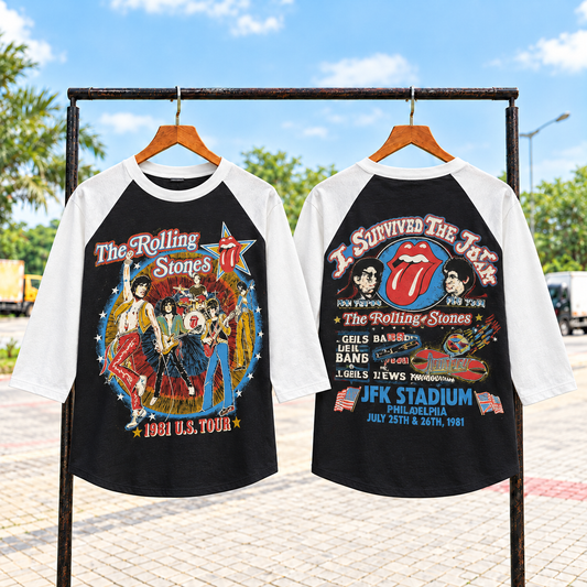Rolling Stones Tour Raglan T shirt