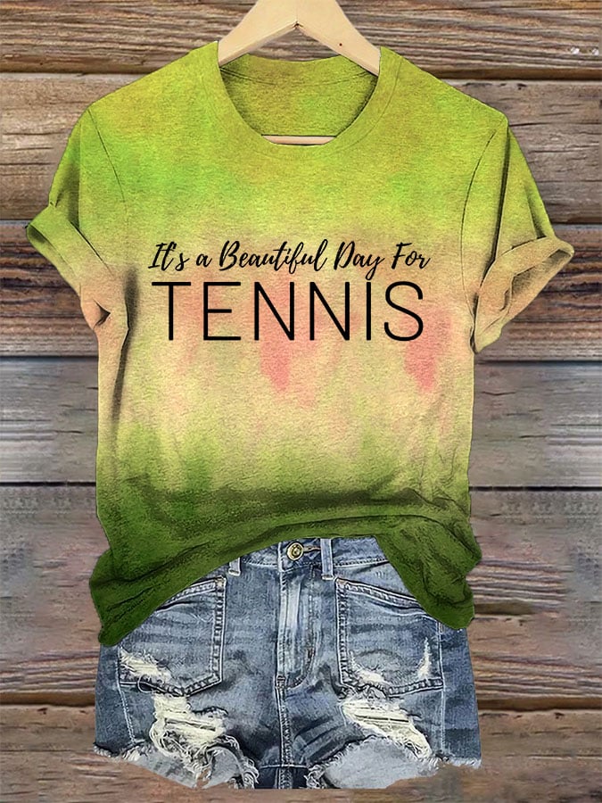 Women's It's a beautiful day for tennis T-shirt