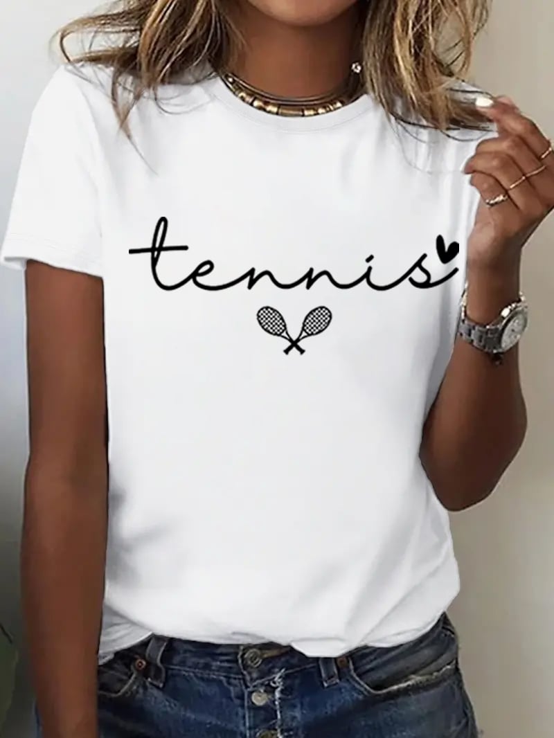 Women's Tennis Print T-shirt