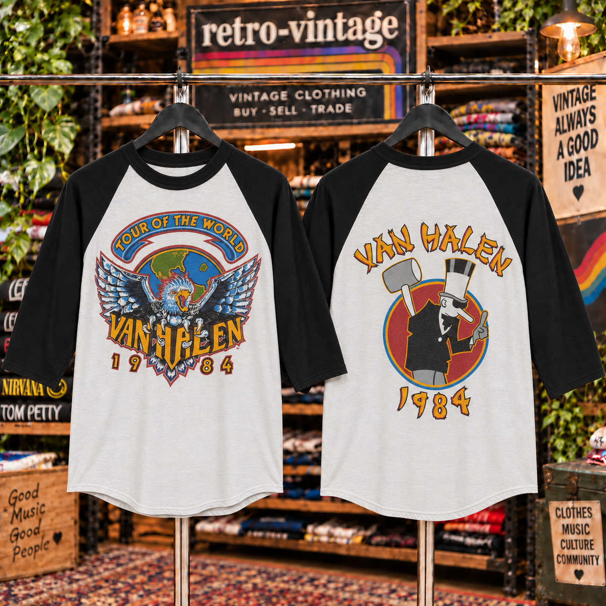 Vintage Van Halen Raglan T-Shirt