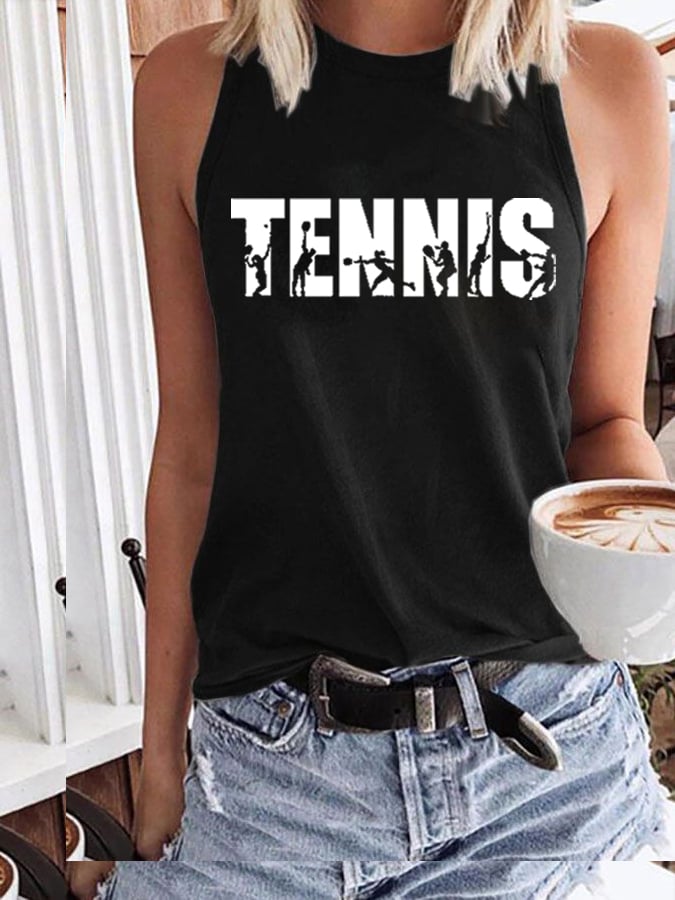 Women's  Apres Tennis Printed Vest
