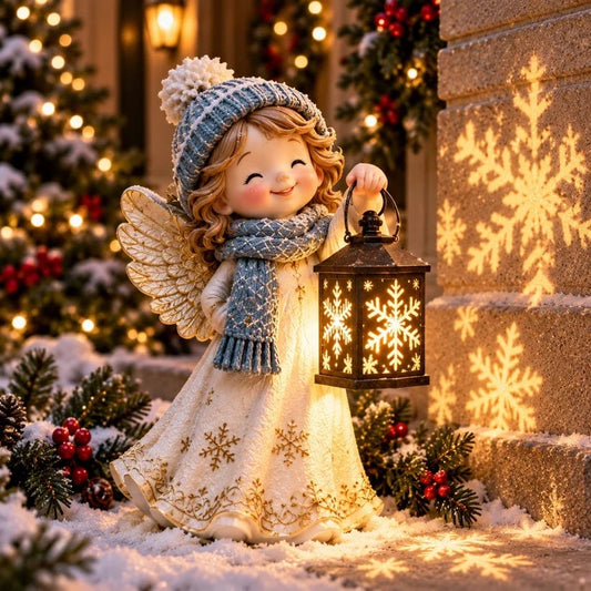 🔥HOT SALE🔥⛄ Last Day 49% Snowman Nativity GlowTM✨ – Solar Christmas Step Light with Holy Family Projection
