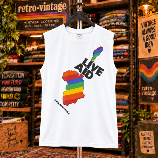 Live Aid 1985 Official Concert Sleeveless Tank