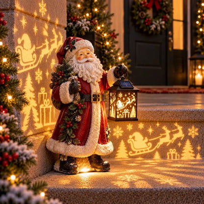 🔥HOT SALE🔥⛄ Last Day 49% Snowman Nativity GlowTM✨ – Solar Christmas Step Light with Holy Family Projection