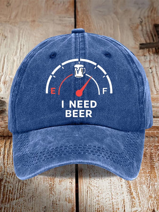 Unisex Oktoberfest Beer Print Printed Washed Distressed Hat