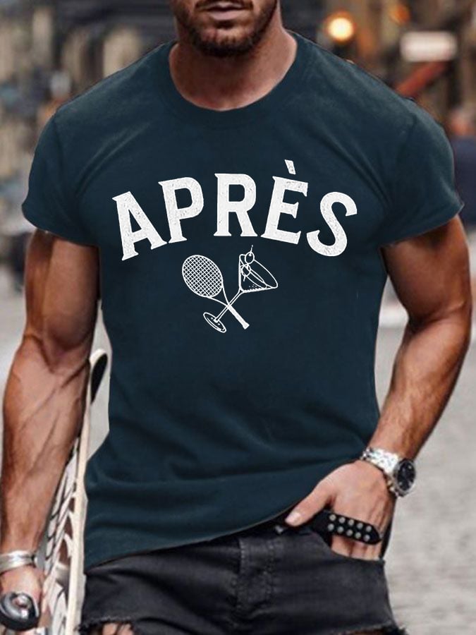 Men's Apres Tennis Print T-Shirt