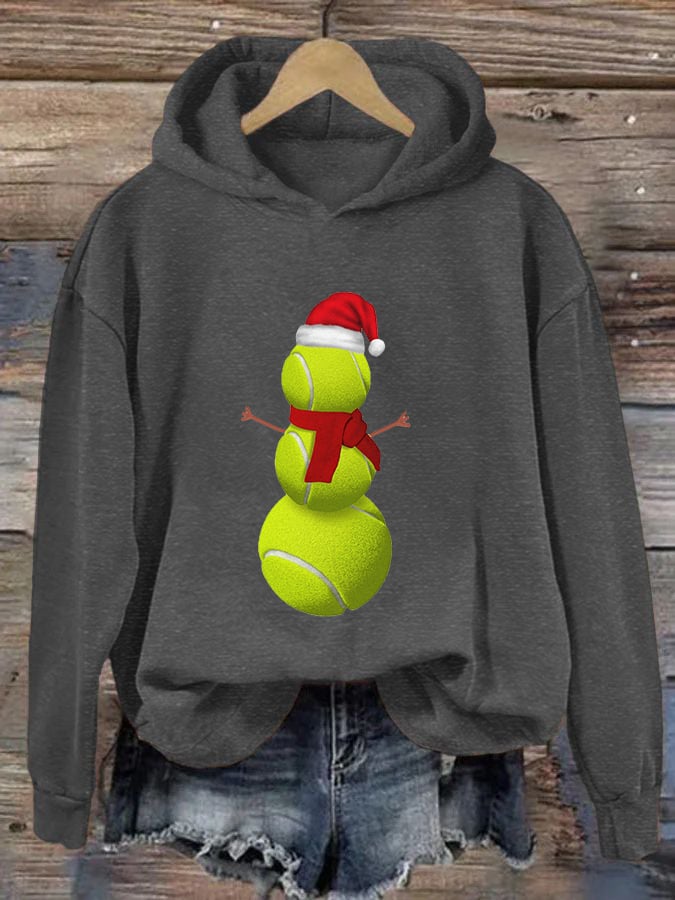 Women's Christmas Tennis Casual Hoodie