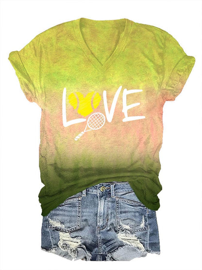 Women's Tennis Fans Print T-Shirt