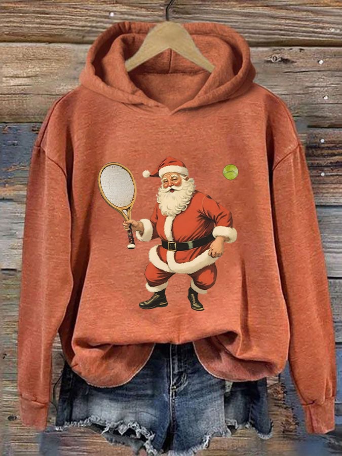 Women's Christmas Tennis Casual Hoodie