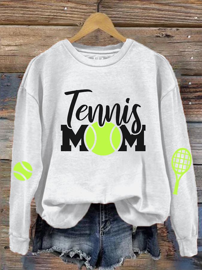 women's tennis mom sweatshirt