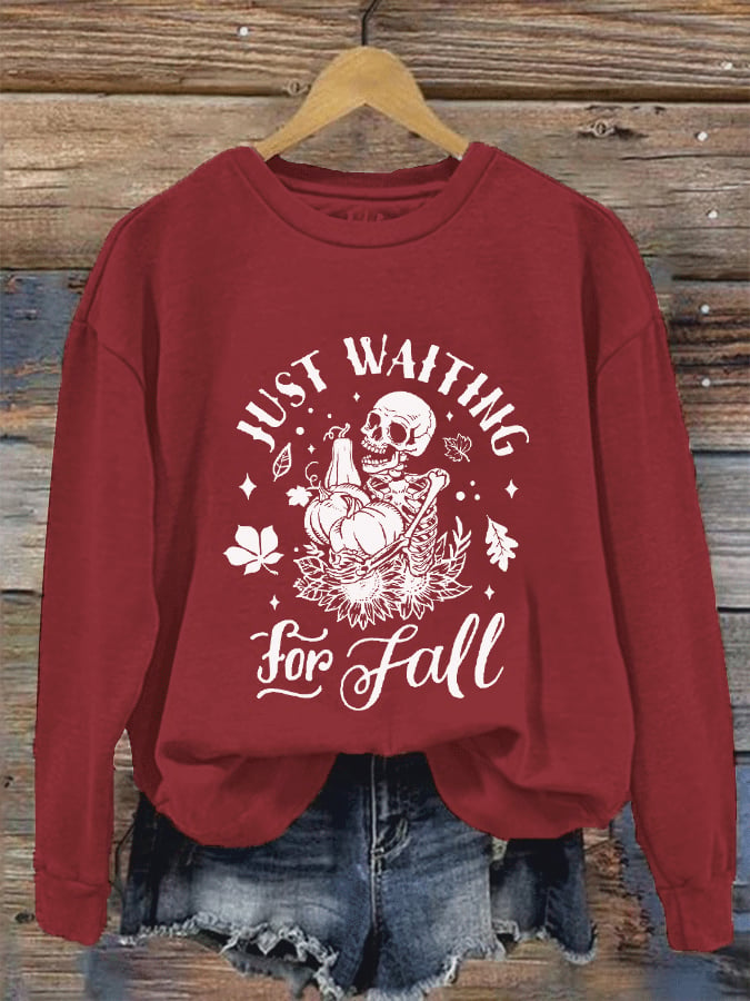 Women's Just Waiting For Fall Casual Sweatshirt