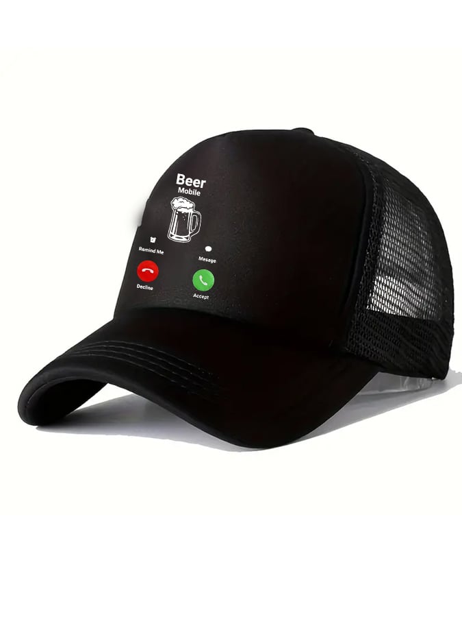 Unisex Oktoberfest Beer Print Printed Baseball Trucker Hat