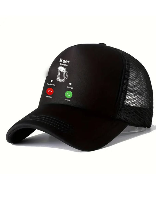 Unisex Oktoberfest Beer Print Printed Baseball Trucker Hat