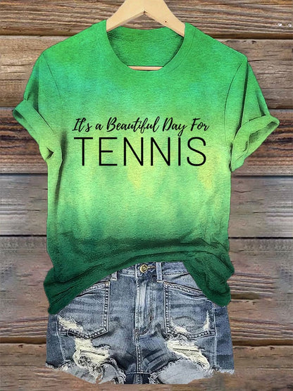 Women's It's a beautiful day for tennis T-shirt