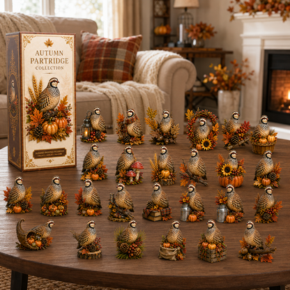 24-Day Partridge Advent Calendar | Hand-Painted Figurine Countdown Gift