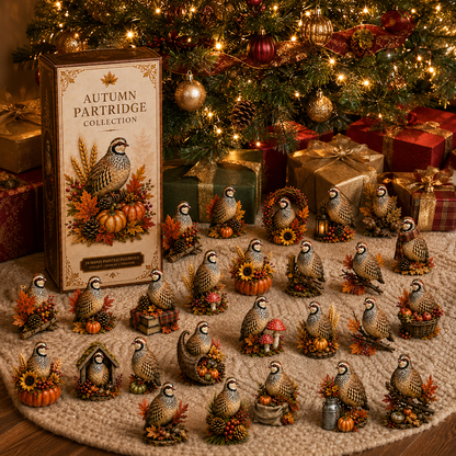 24-Day Partridge Advent Calendar | Hand-Painted Figurine Countdown Gift