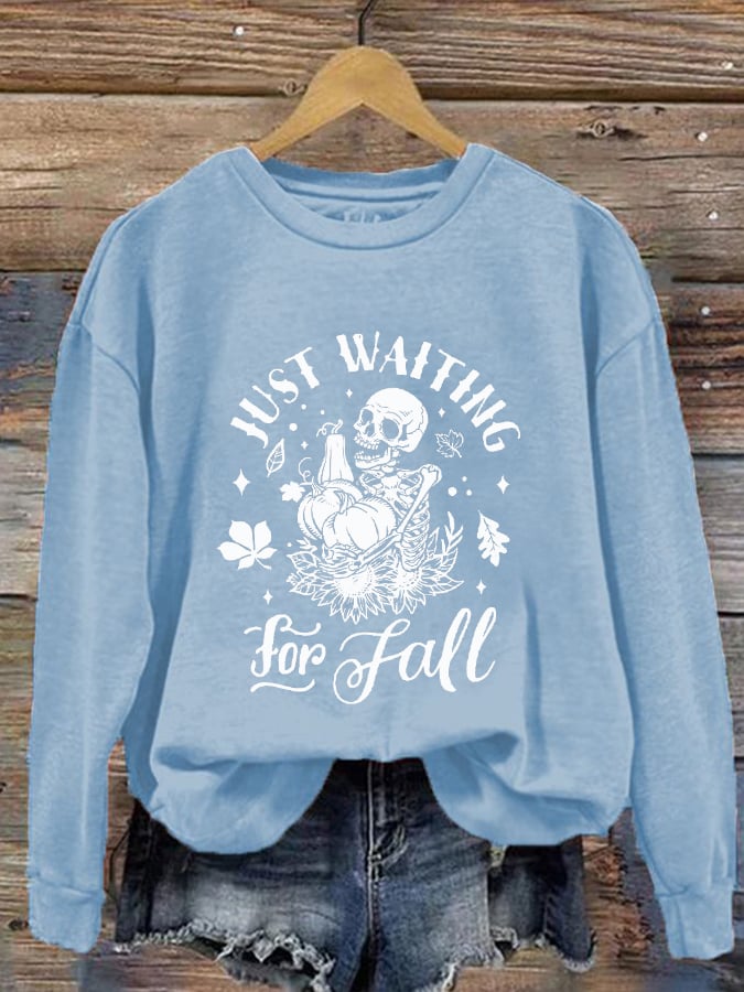 Women's Just Waiting For Fall Casual Sweatshirt