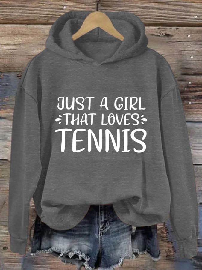 Women's Just a girl that loves tennis sweatshirts