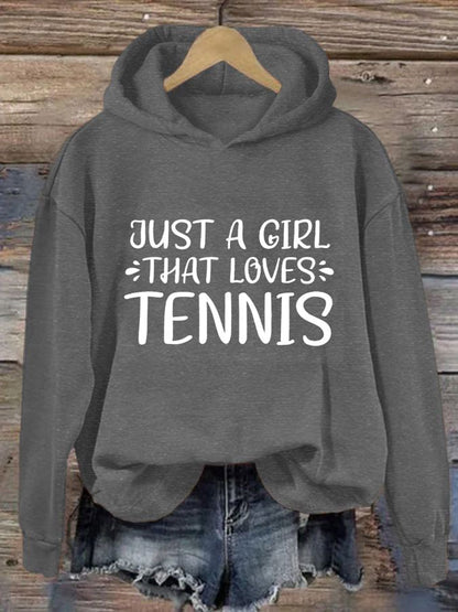 Women's Just a girl that loves tennis sweatshirts