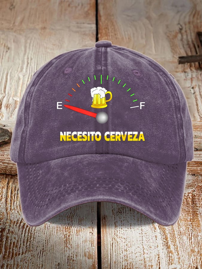 Unisex Oktoberfest Beer Print Printed Washed Distressed Hat
