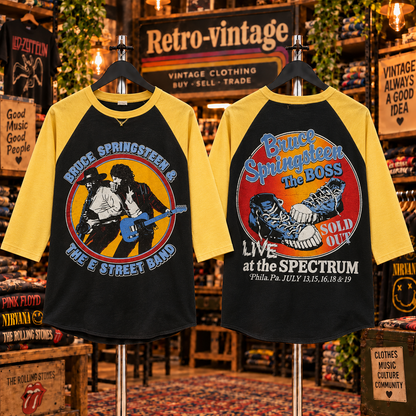 Bruce Springsteen & The E Street Band 1980–81 World Tour Vintage Raglan Tee