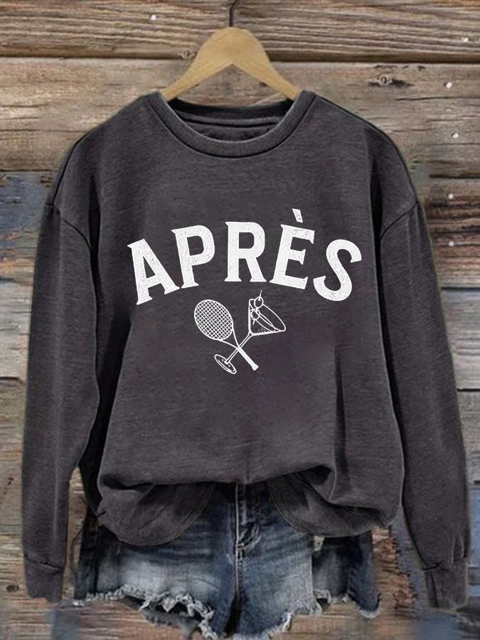 Women's Apres Tennis Casual Sweatshirt