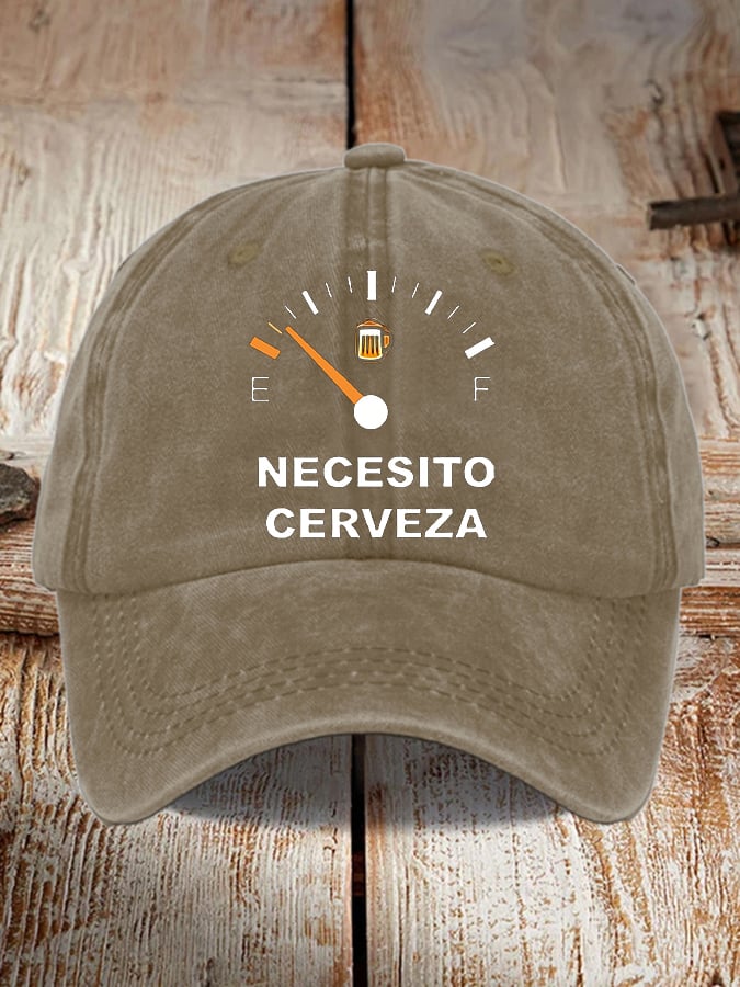 Unisex Oktoberfest Beer Print Printed Washed Distressed Hat
