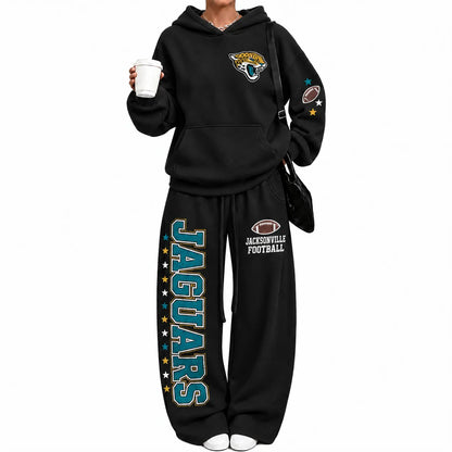 Jacksonville Jaguars-Vintage Plush Hoodie set