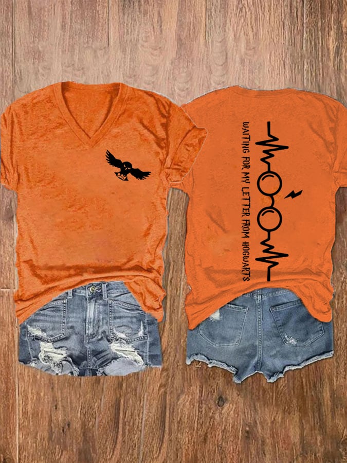 Women's Halloween Print Casual T-Shirt