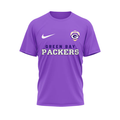 Green Bay Packers | Premium NFL Premium National Purple Heart Day 3D Shirt HI