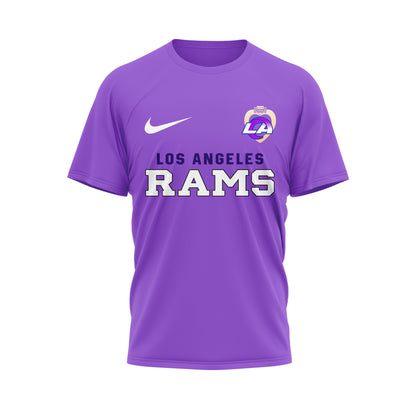 Los Angeles Rams | Premium NFL Premium National Purple Heart Day 3D Shirt HI