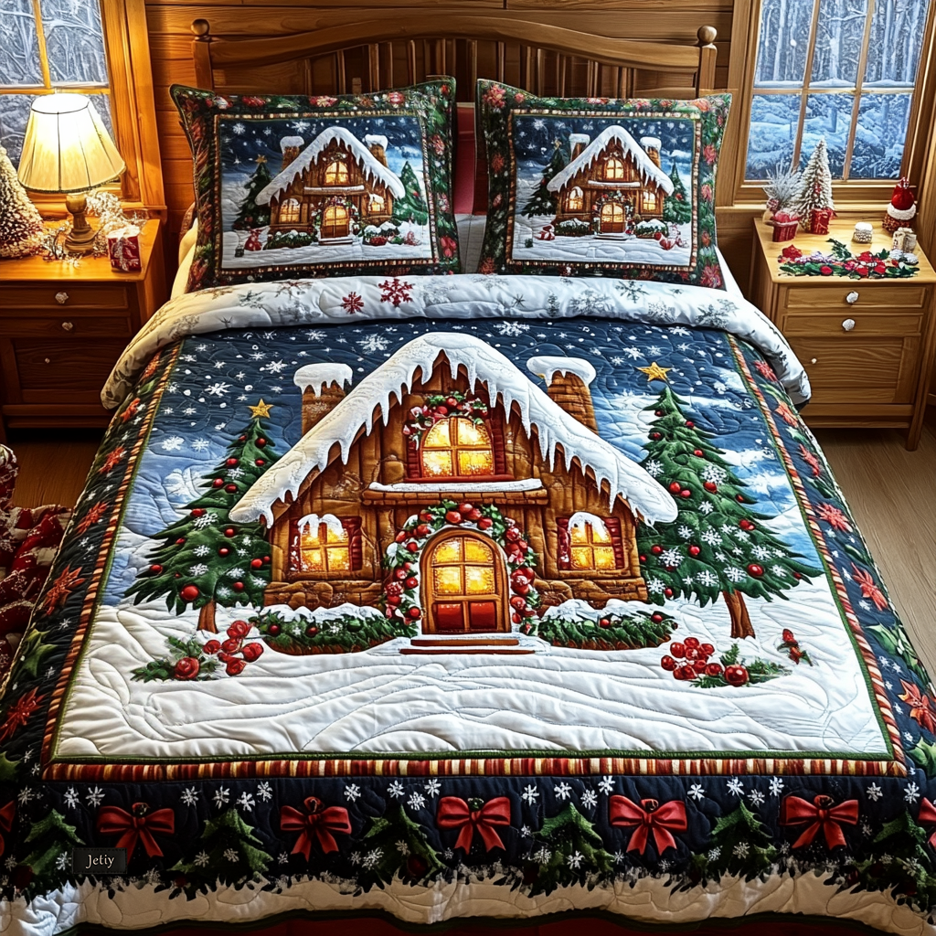 North Pole Nights Quilted Bedding Set NCU0DV1741