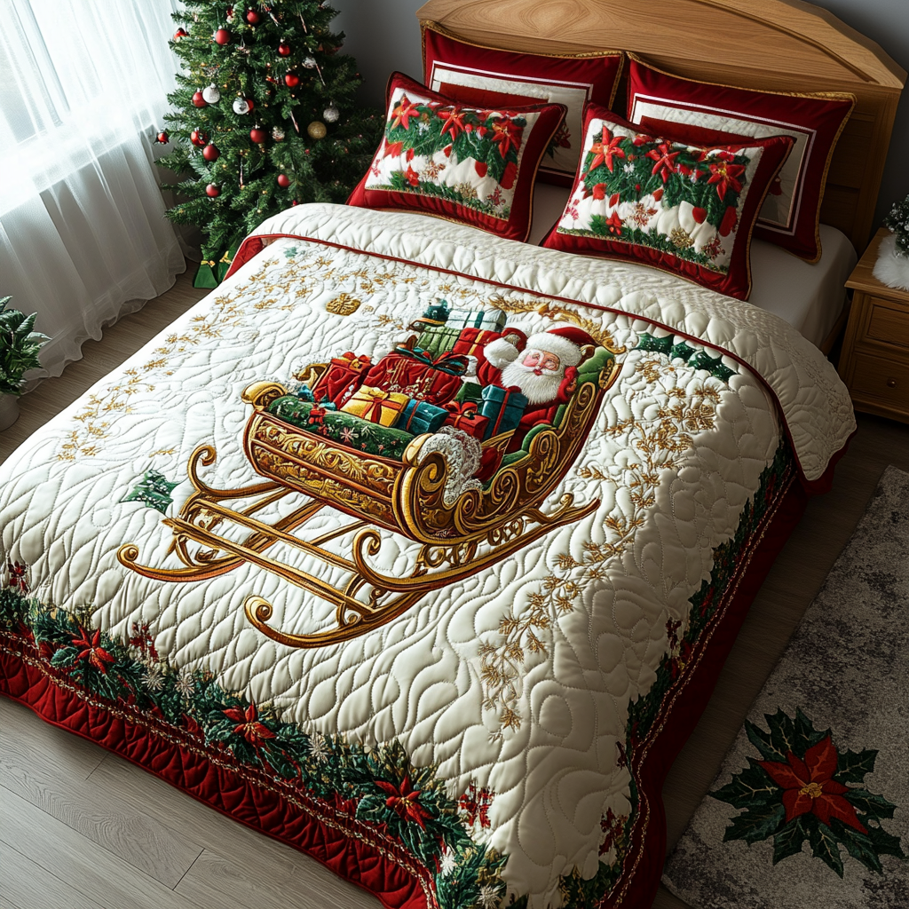 Sleighful of Cheer Quilted Bedding Set NCU0DV1819