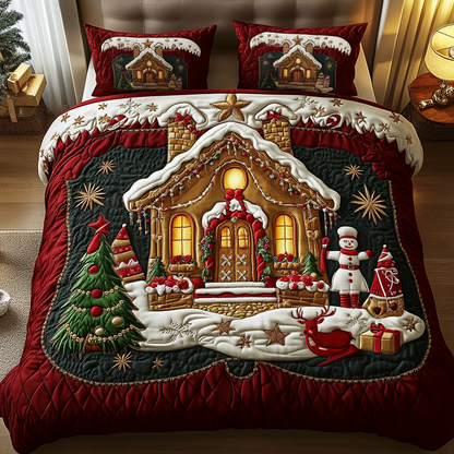 Winter Warmth 3-Piece Quilted Bedding Set NCU0VH508