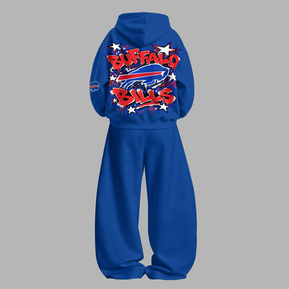 Buffalo Bills Vintage Plush Hoodie set | NFL