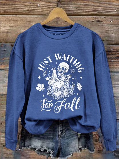 Women's Just Waiting For Fall Casual Sweatshirt