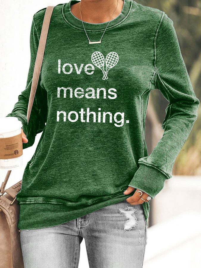 Women's tennis casual sweatshirt