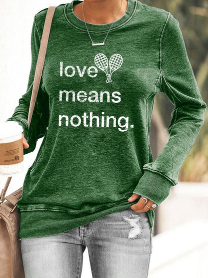 Women's tennis casual sweatshirt