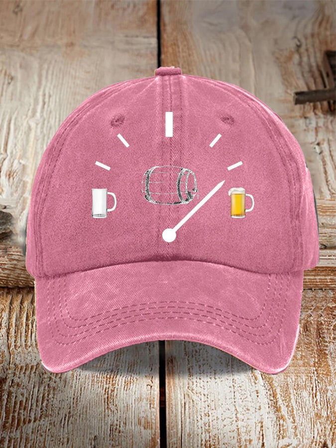 Unisex Oktoberfest Beer Print Printed Washed Distressed Hat