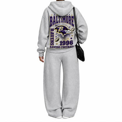 Baltimore Ravens-Vintage Plush Hoodie set