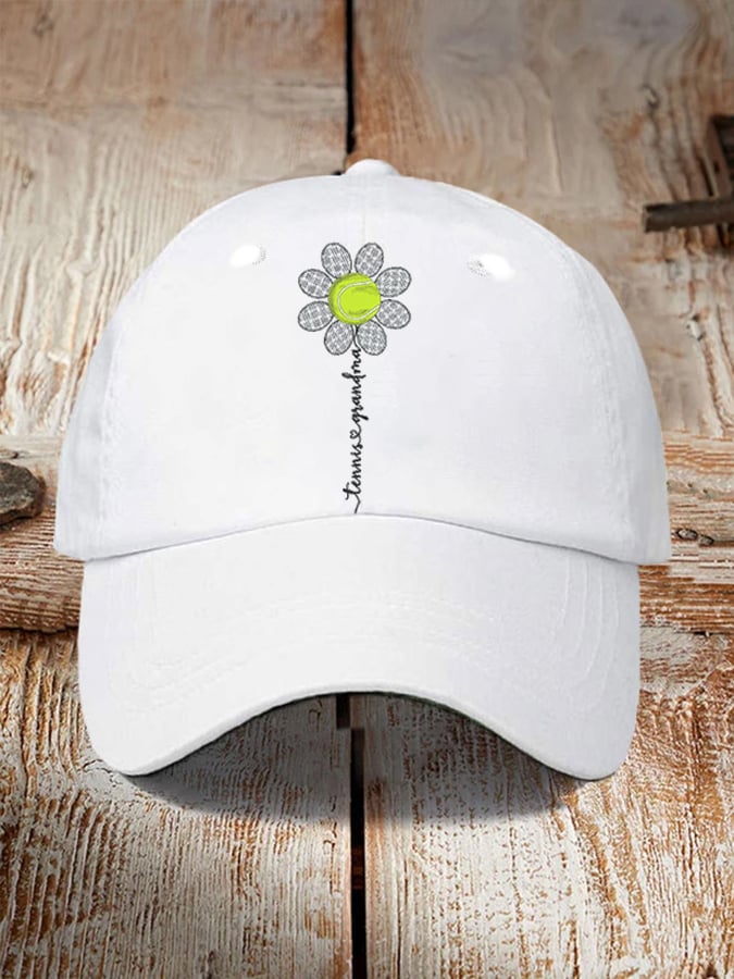 Tennis Printed Baseball Cap