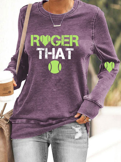 Women's tennis casual sweatshirt