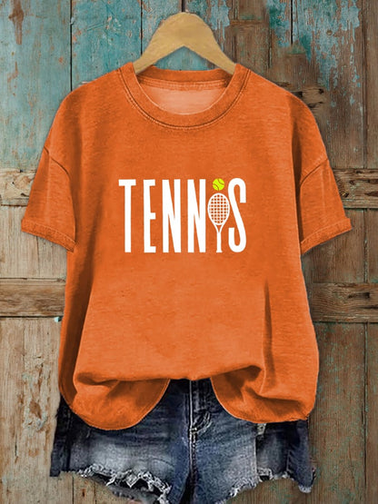 Women's Tennis Lover Printed T-Shirt