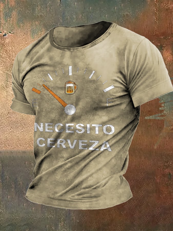 Men's T-shirt with Oktoberfest beer print